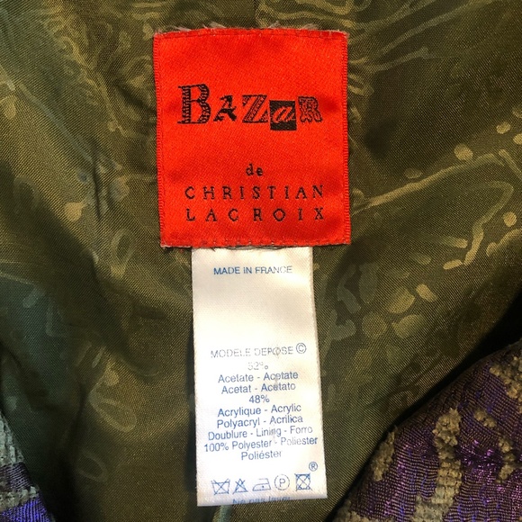 BAZAR DE CHRISTIAN LACROIX BLAZER! - Picture 6 of 7